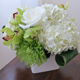 Cymbidium Orchids and Roses