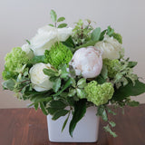 White Roses and Peonies