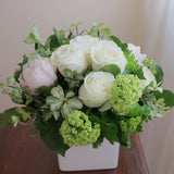 White Roses and Peonies